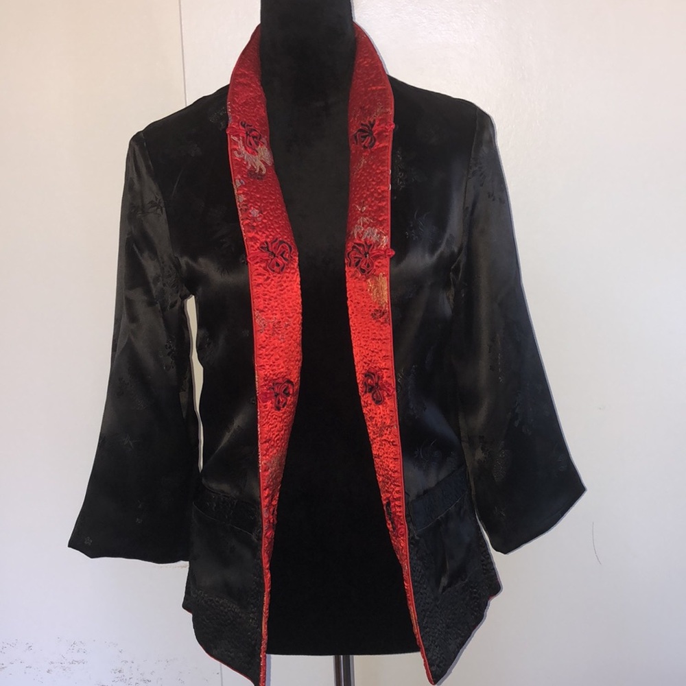 Chinese Mandarin Collar Reversible Jacket